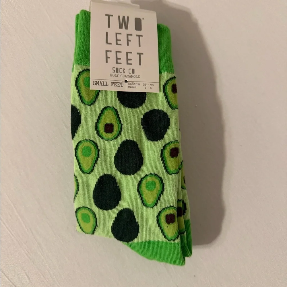 “Two Left Feet” Avocado Socks - Green
